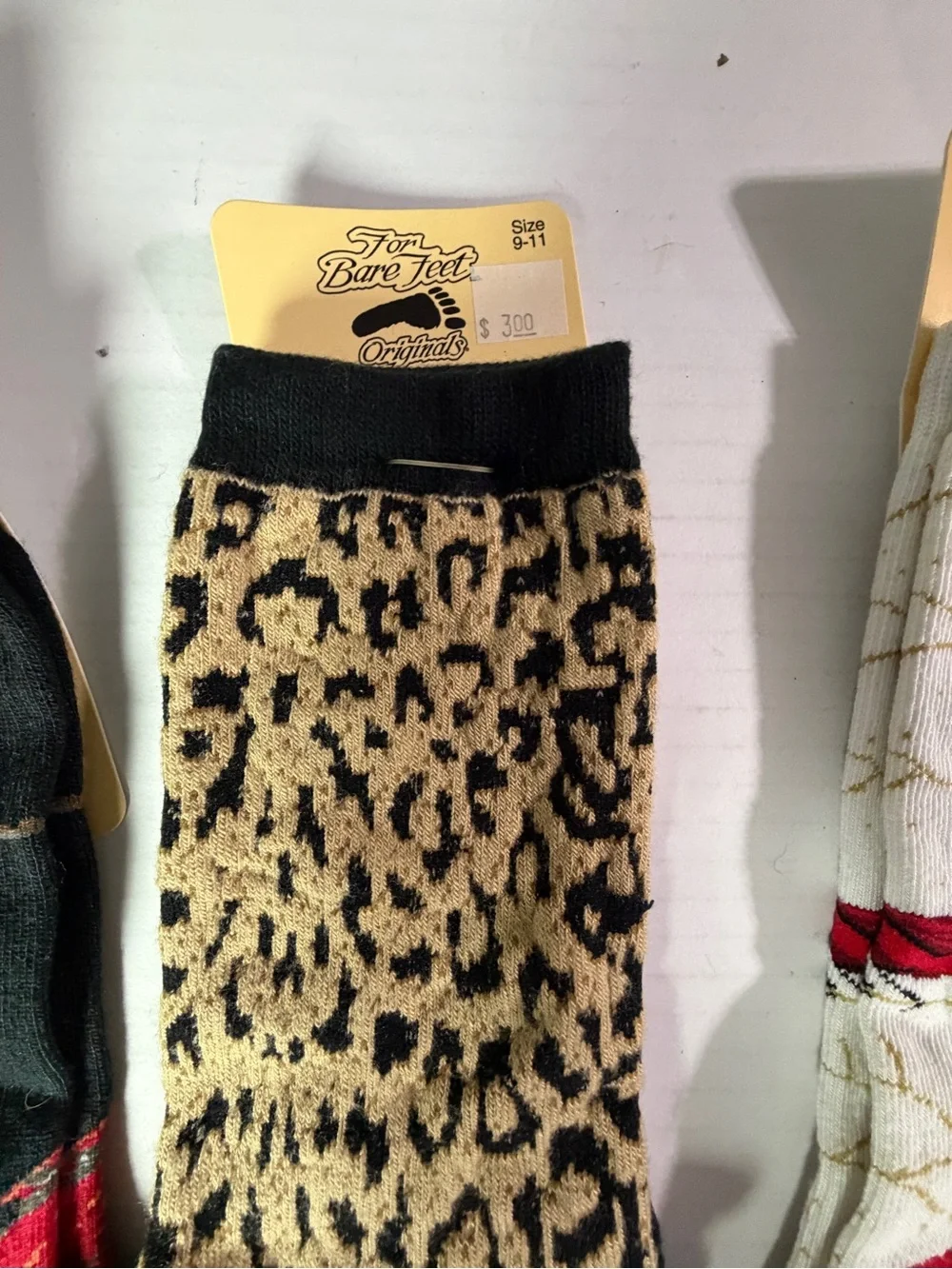 Assorted For Bare Feet women’s Socks with Bird & Leopard Patterns - Pack of 5